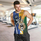 Custom Italy And Australia Soccer Men Tank Top Gli Azzurri Vs Socceroos