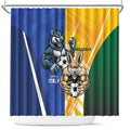 Italy And Australia Soccer Shower Curtain Gli Azzurri Vs Socceroos