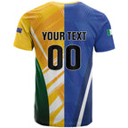 Custom Italy And Australia Soccer T Shirt Gli Azzurri Vs Socceroos