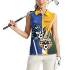 Custom Italy And Australia Soccer Women Sleeveless Polo Shirt Gli Azzurri Vs Socceroos