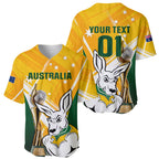 Custom Australia Soccer Baseball Jersey Matildas Kangaroo With World Cup Trophy 2023 Yellow Version