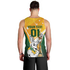 Custom Australia Soccer Men Tank Top Matildas Kangaroo With World Cup Trophy 2023 Yellow Version