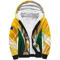 Custom Australia Soccer Sherpa Hoodie Matildas Kangaroo With World Cup Trophy 2023 Yellow Version