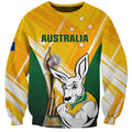 Custom Australia Soccer Sweatshirt Matildas Kangaroo With World Cup Trophy 2023 Yellow Version