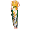 Custom Australia Soccer Tank Maxi Dress Matildas Kangaroo With World Cup Trophy 2023 Yellow Version