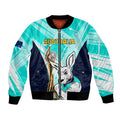 Custom Australia Soccer Bomber Jacket Matildas Kangaroo With World Cup Trophy 2023 Turquoise Version