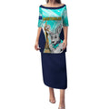 Custom Australia Soccer Puletasi Matildas Kangaroo With World Cup Trophy 2023 Turquoise Version