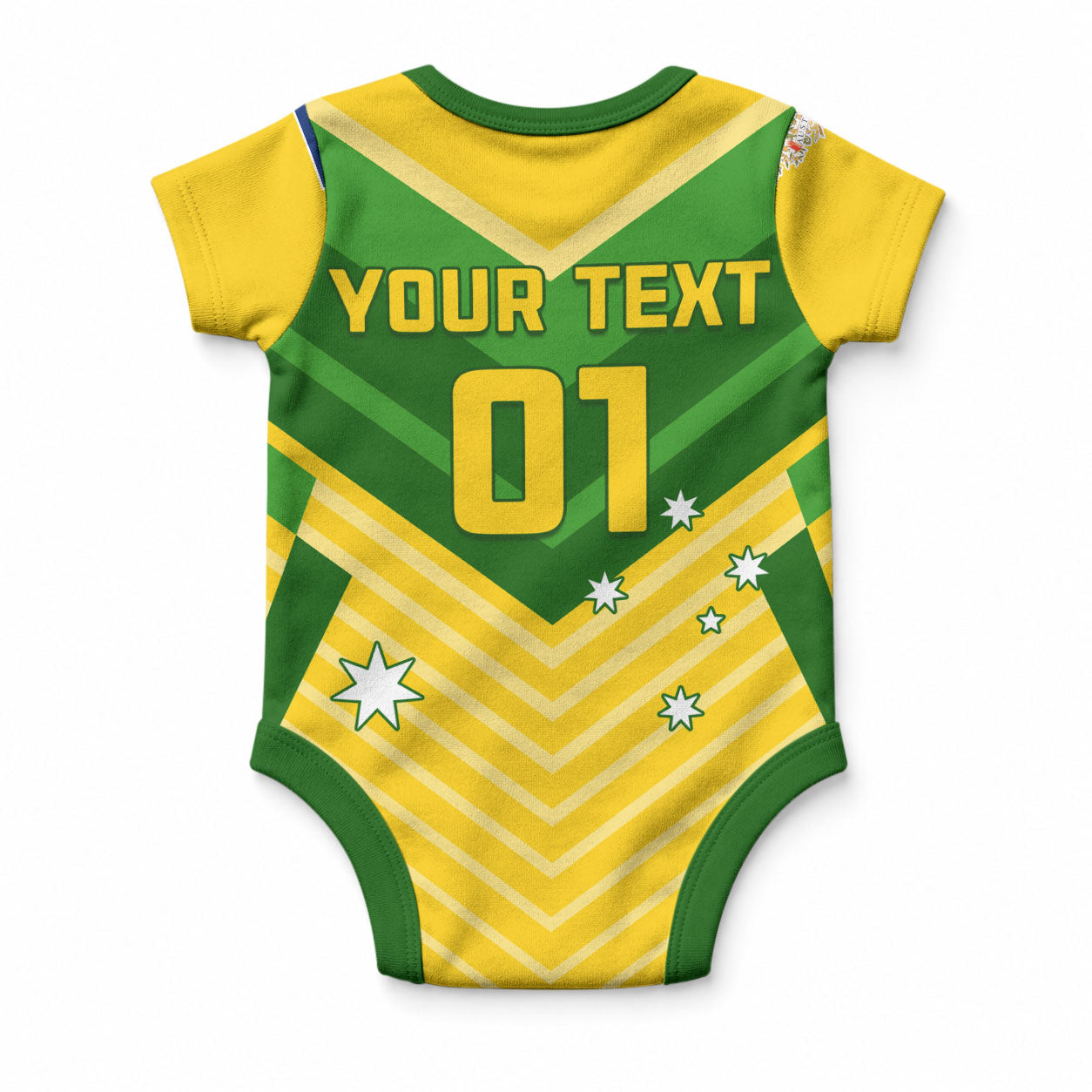 Custom Australia Soccer Baby Onesie Go Socceroos