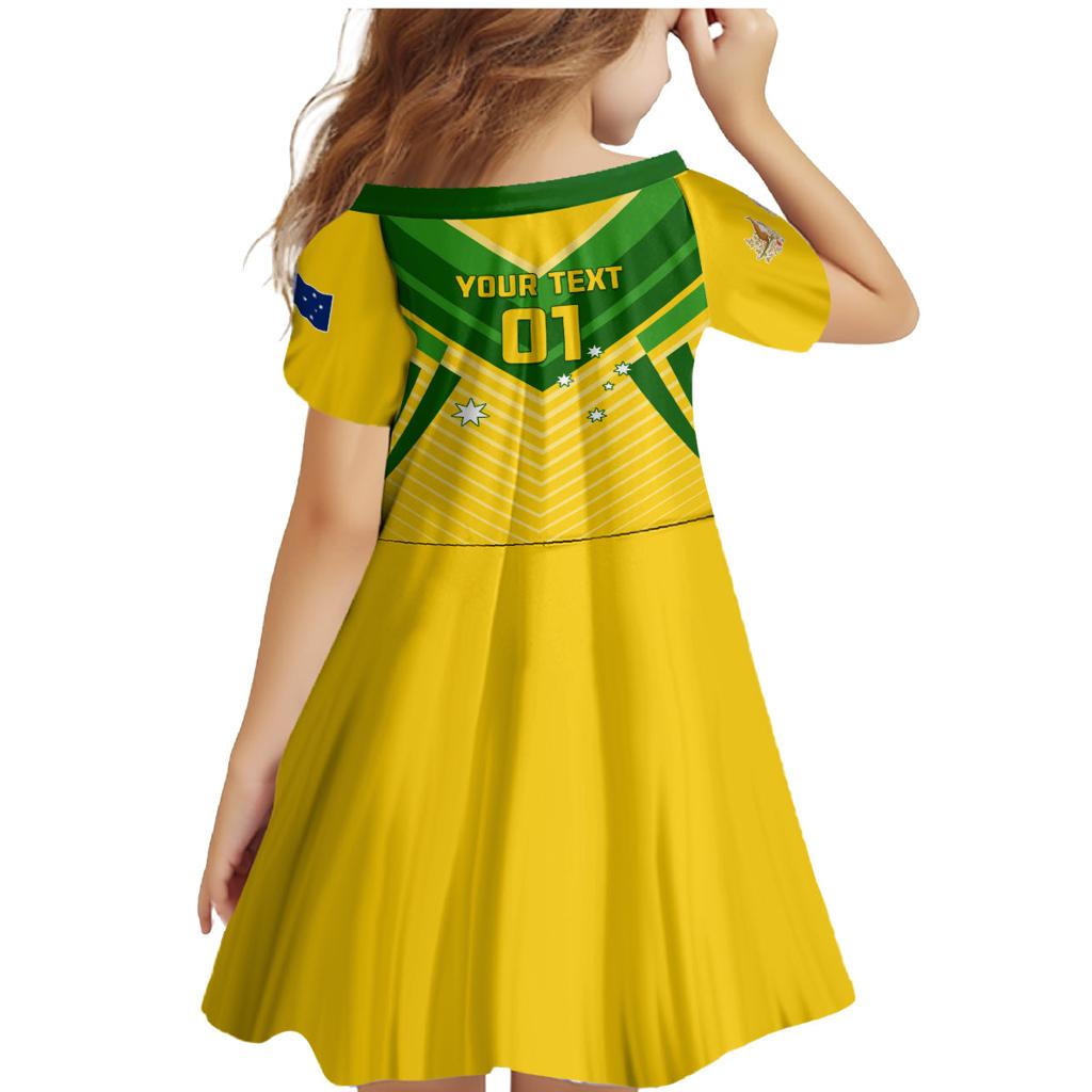 Australia Soccer Family Matching Mermaid Dress and Hawaiian Shirt Go Socceroos