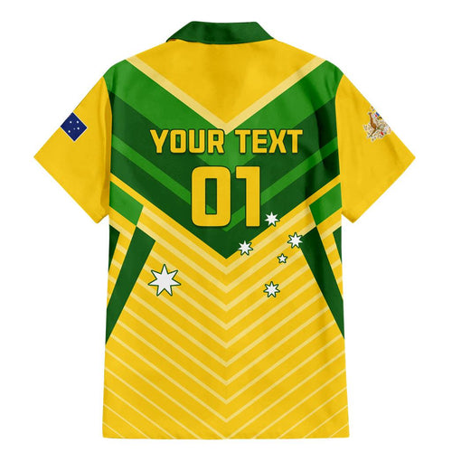 Australia Soccer Family Matching Mermaid Dress and Hawaiian Shirt Go Socceroos