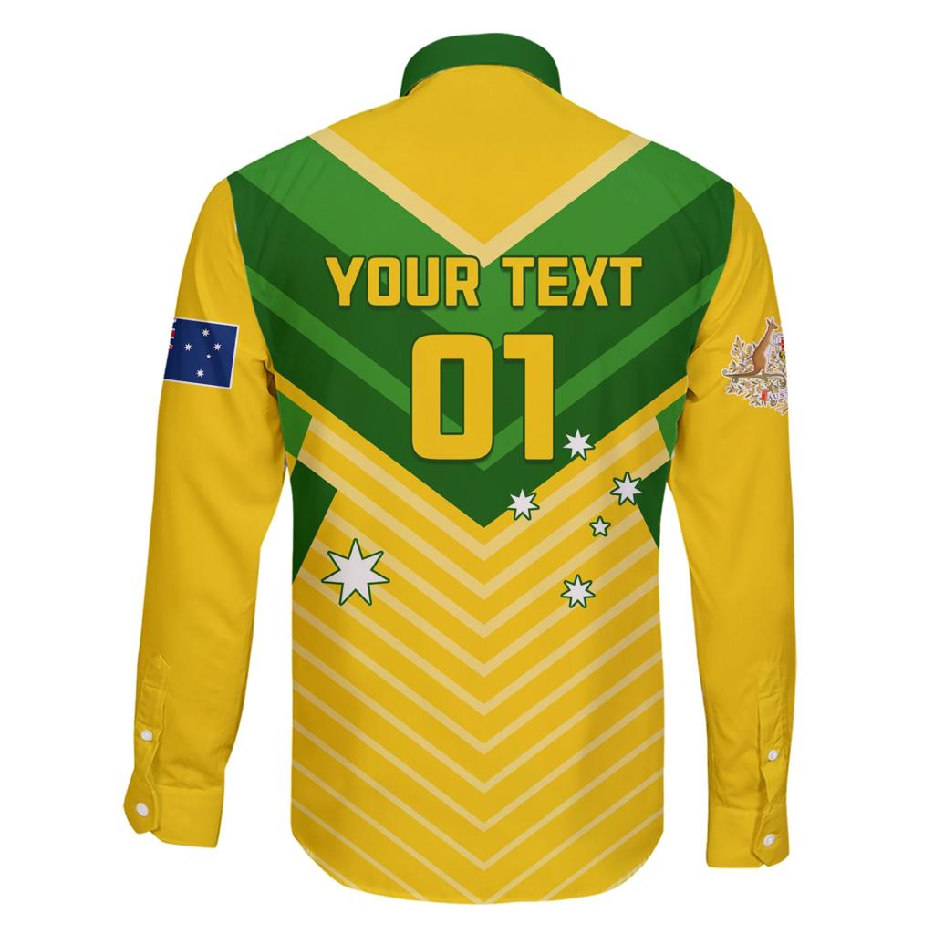 Australia Soccer Family Matching Short Sleeve Bodycon Dress and Hawaiian Shirt Go Socceroos