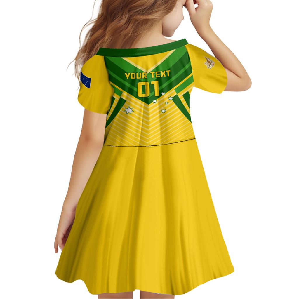 Australia Soccer Family Matching Tank Maxi Dress and Hawaiian Shirt Go Socceroos