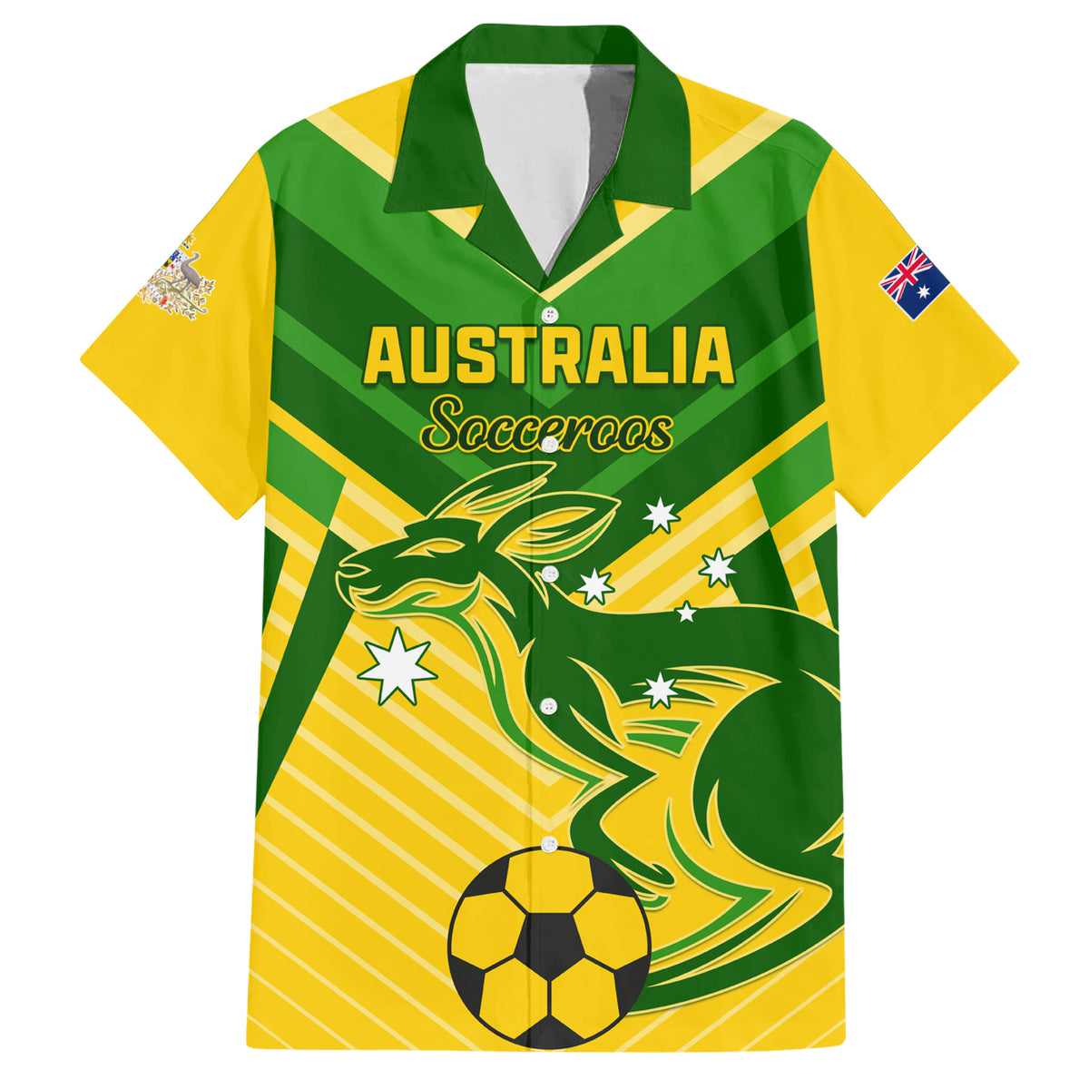 Australia Soccer Hawaiian Shirt Go Socceroos
