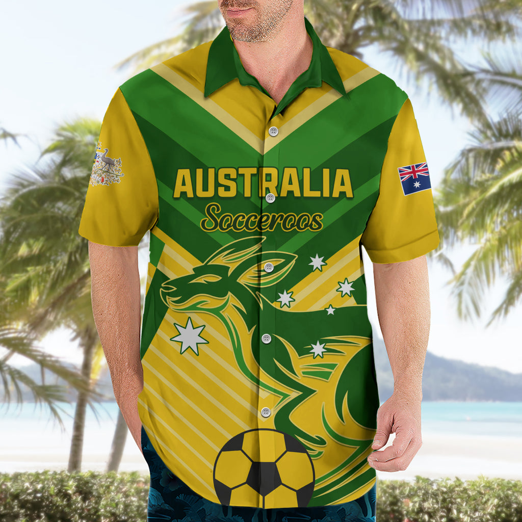 Australia Soccer Hawaiian Shirt Go Socceroos