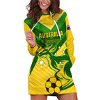 Australia Soccer Hoodie Dress Go Socceroos
