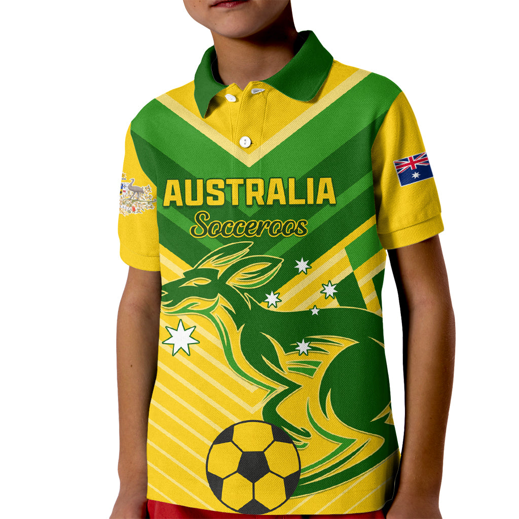 Australia Soccer Kid Polo Shirt Go Socceroos