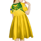 Australia Soccer Kid Short Sleeve Dress Go Socceroos
