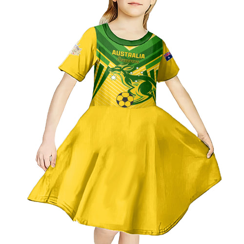 Australia Soccer Kid Short Sleeve Dress Go Socceroos
