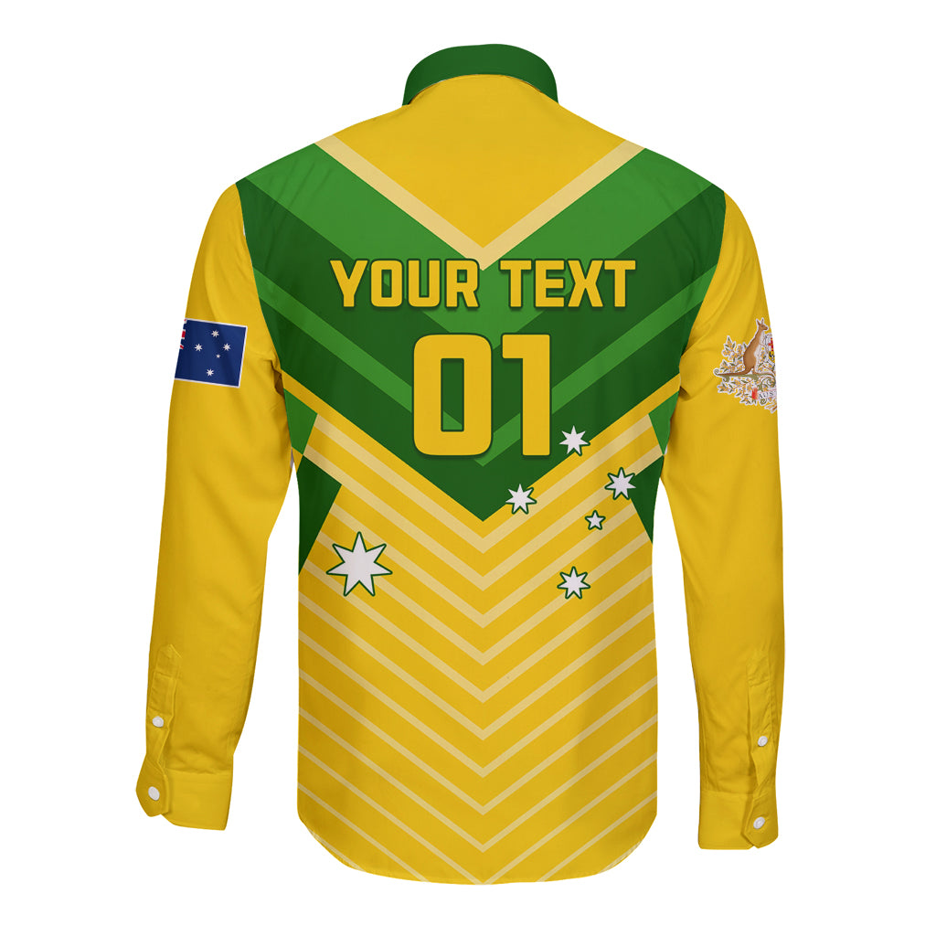 Australia Soccer Long Sleeve Button Shirt Go Socceroos