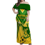 Australia Soccer Off Shoulder Maxi Dress Go Socceroos