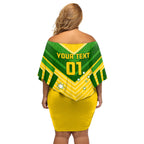 Australia Soccer Off Shoulder Short Dress Go Socceroos