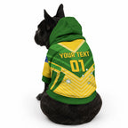 Custom Australia Soccer Pet Hoodie Go Socceroos