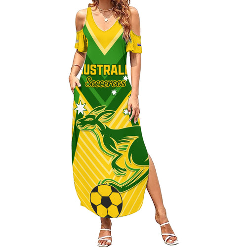 Australia Soccer Summer Maxi Dress Go Socceroos