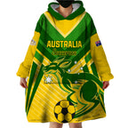 Australia Soccer Wearable Blanket Hoodie Go Socceroos