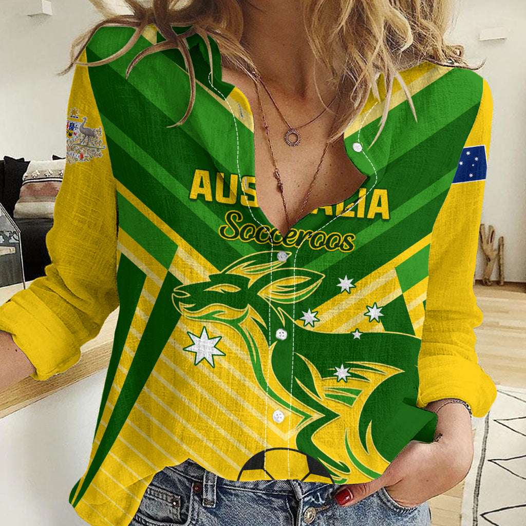 Australia Soccer Women Casual Shirt Go Socceroos