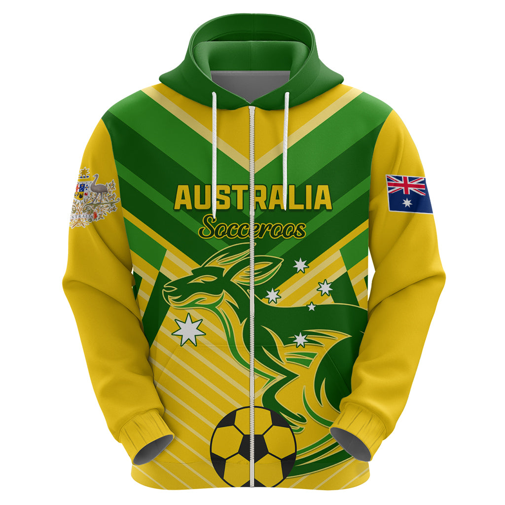 Australia Soccer Zip Hoodie Go Socceroos