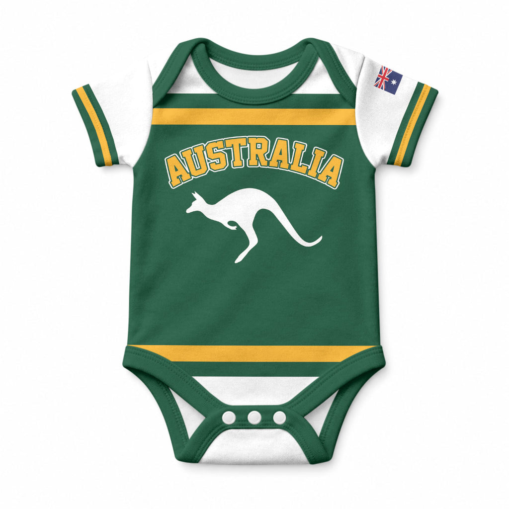 Custom Hockey Australia Baby Onesie Kookaburras Go Champions