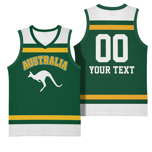 Custom Hockey Australia Basketball Jersey Kookaburras Go Champions