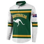Custom Hockey Australia Button Sweatshirt Kookaburras Go Champions