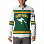 Custom Hockey Australia Button Sweatshirt Kookaburras Go Champions