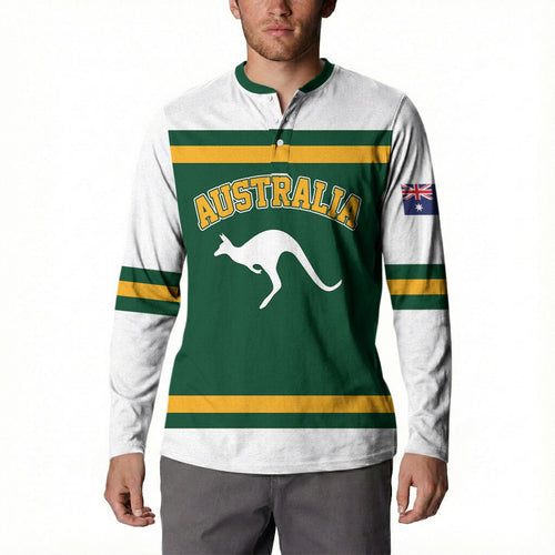 Custom Hockey Australia Button Sweatshirt Kookaburras Go Champions