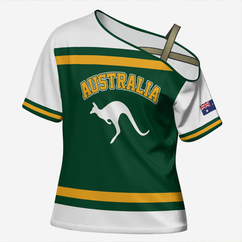 Custom Hockey Australia Cross Shoulder Shirt Kookaburras Go Champions
