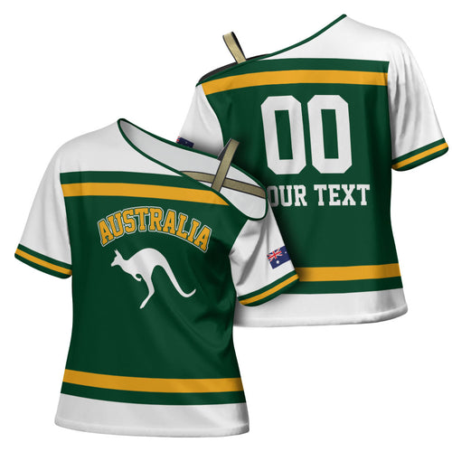 Custom Hockey Australia Cross Shoulder Shirt Kookaburras Go Champions