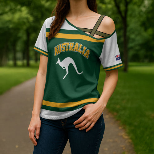 Custom Hockey Australia Cross Shoulder Shirt Kookaburras Go Champions