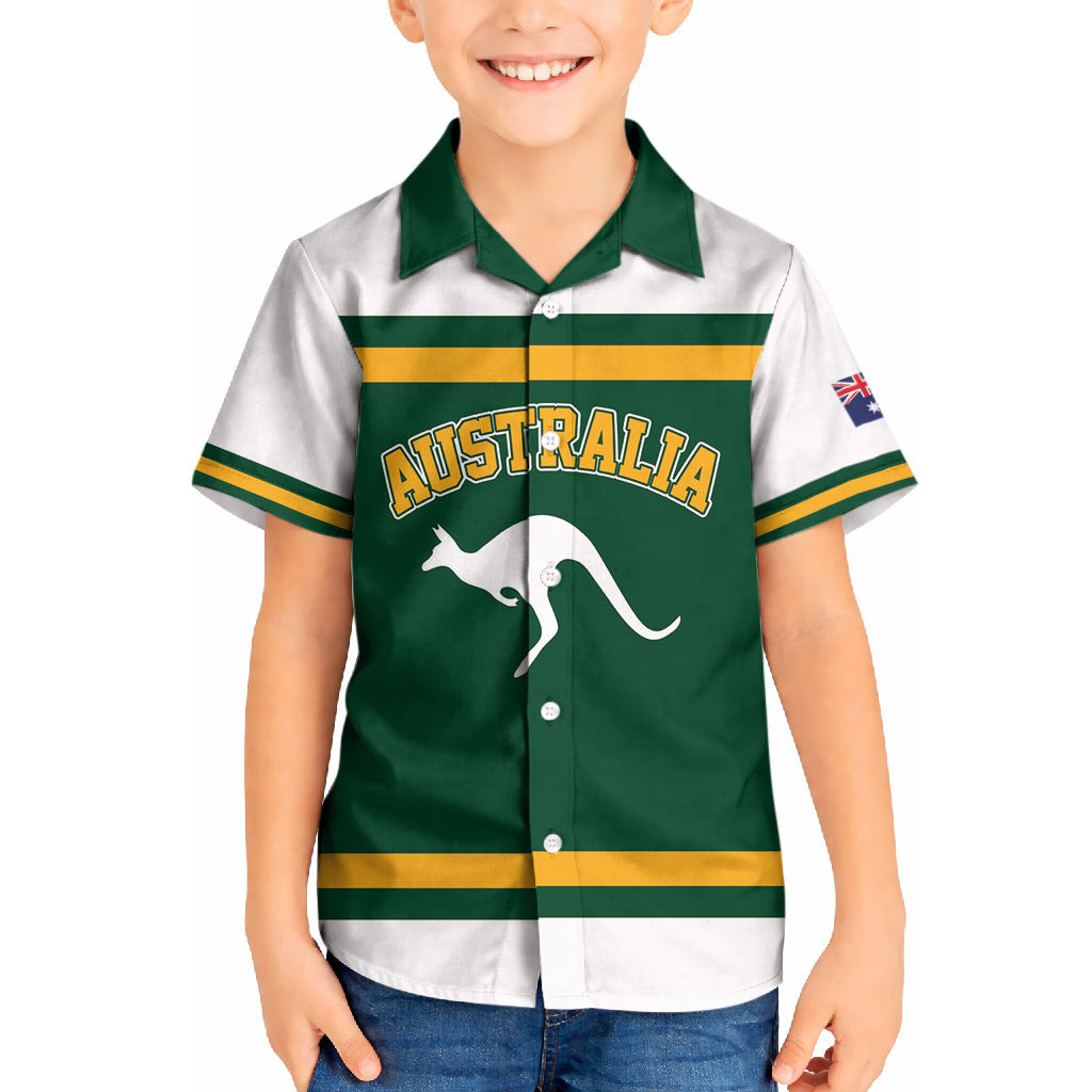 Custom Hockey Australia Kid Hawaiian Shirt Kookaburras Go Champions