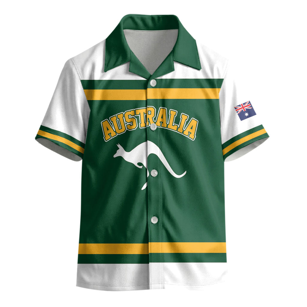 Custom Hockey Australia Kid Hawaiian Shirt Kookaburras Go Champions