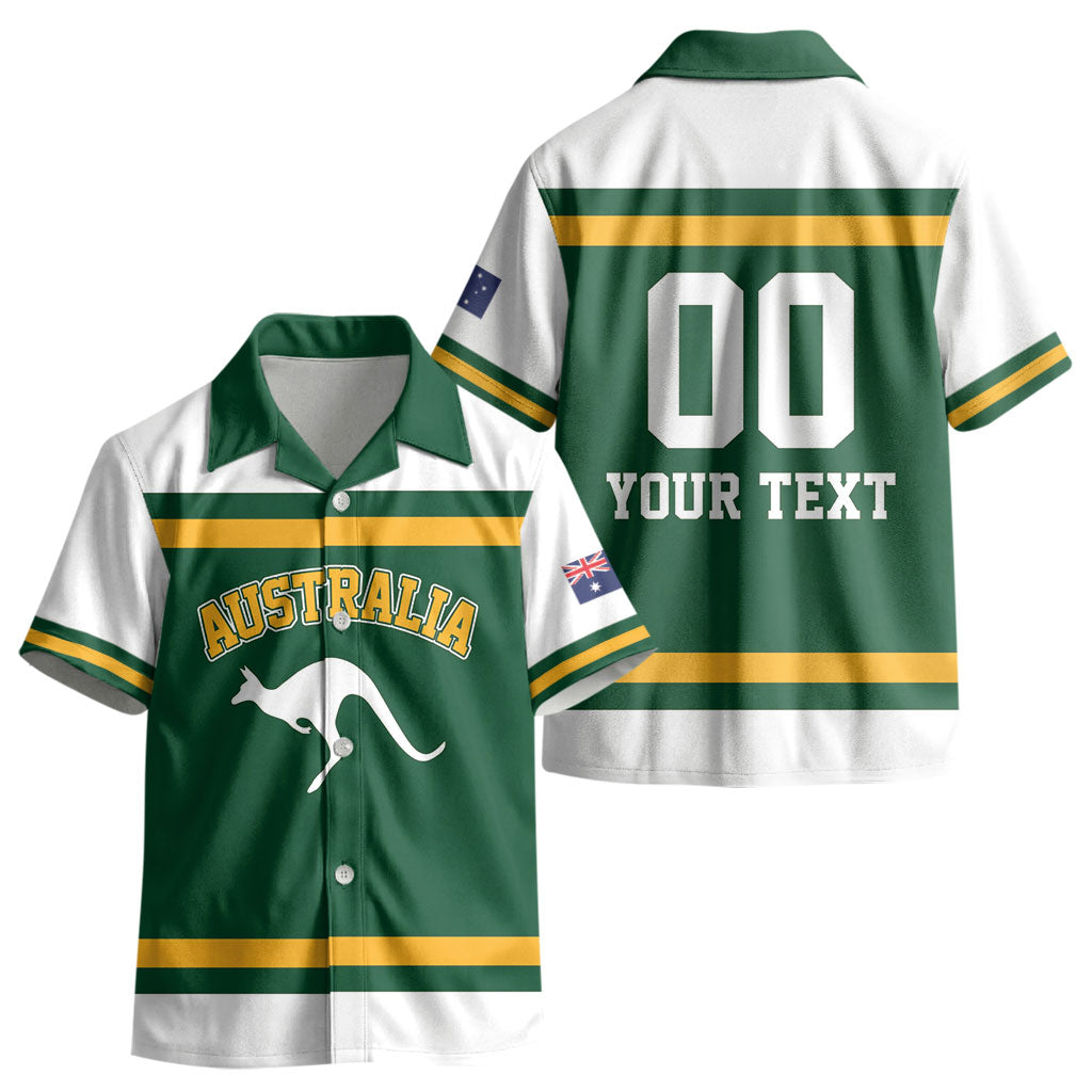 Custom Hockey Australia Kid Hawaiian Shirt Kookaburras Go Champions