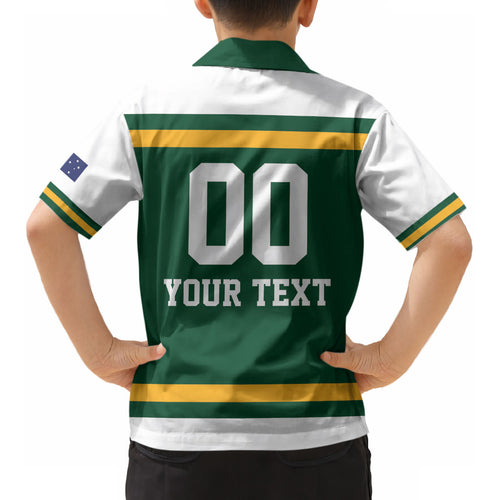 Custom Hockey Australia Kid Hawaiian Shirt Kookaburras Go Champions
