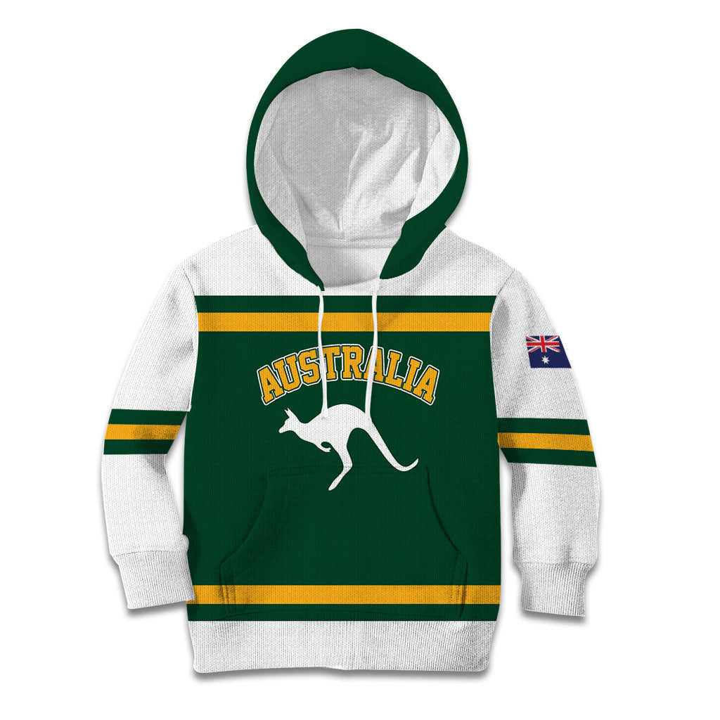 Custom Hockey Australia Kid Hoodie Kookaburras Go Champions