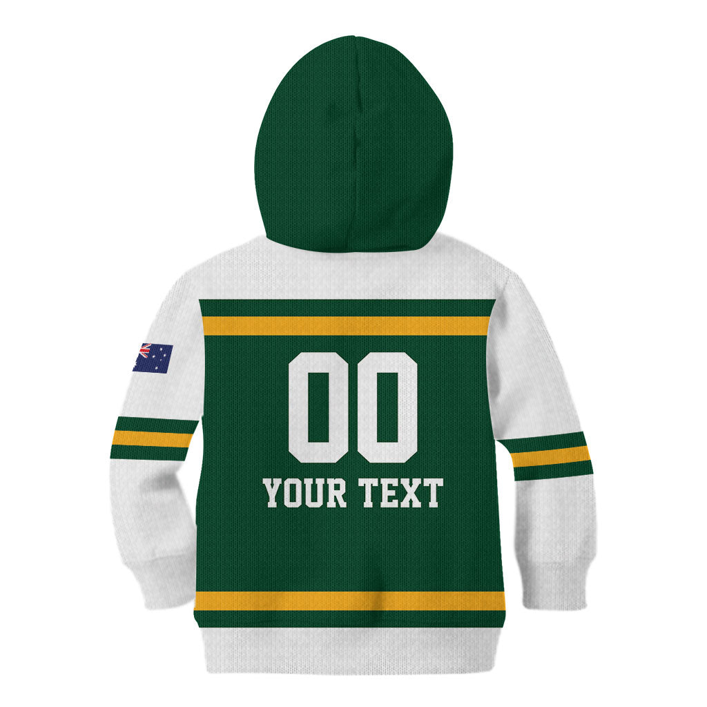 Custom Hockey Australia Kid Hoodie Kookaburras Go Champions