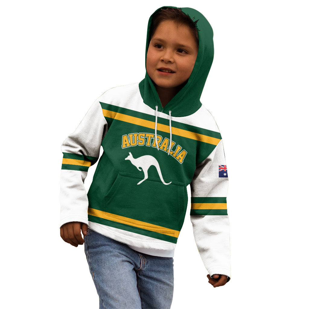 Custom Hockey Australia Kid Hoodie Kookaburras Go Champions