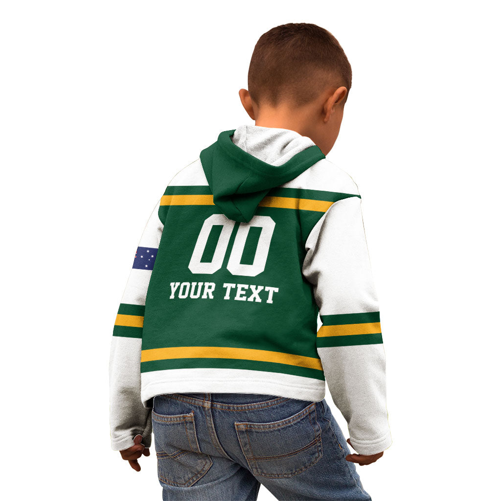 Custom Hockey Australia Kid Hoodie Kookaburras Go Champions