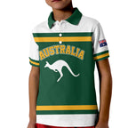 Custom Hockey Australia Kid Polo Shirt Kookaburras Go Champions
