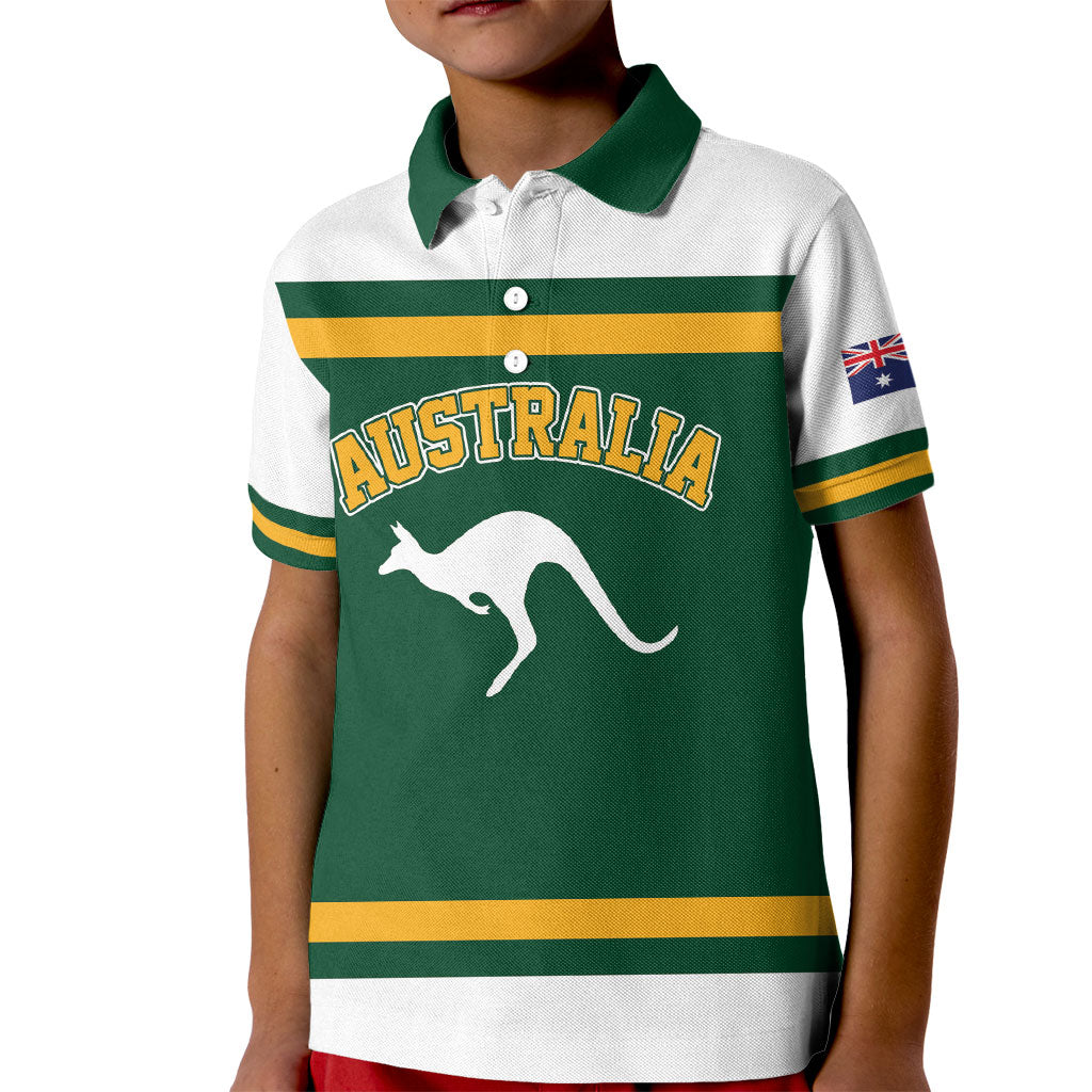 Custom Hockey Australia Kid Polo Shirt Kookaburras Go Champions