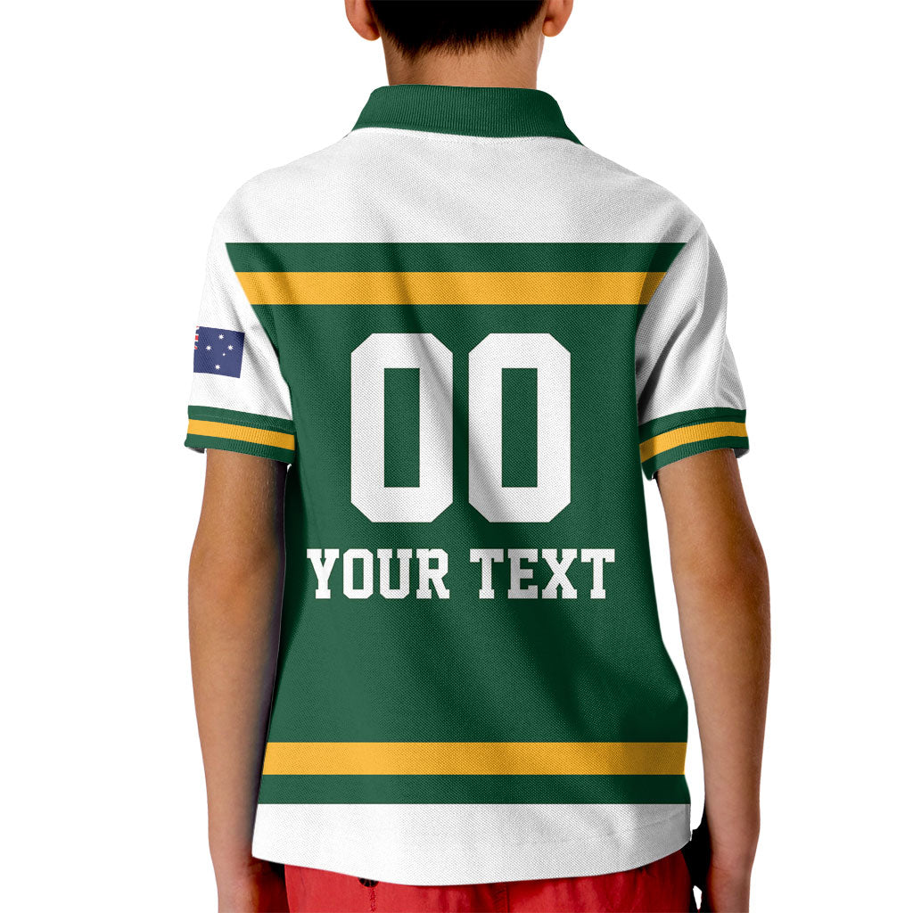 Custom Hockey Australia Kid Polo Shirt Kookaburras Go Champions