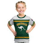 Custom Hockey Australia Kid T Shirt Kookaburras Go Champions